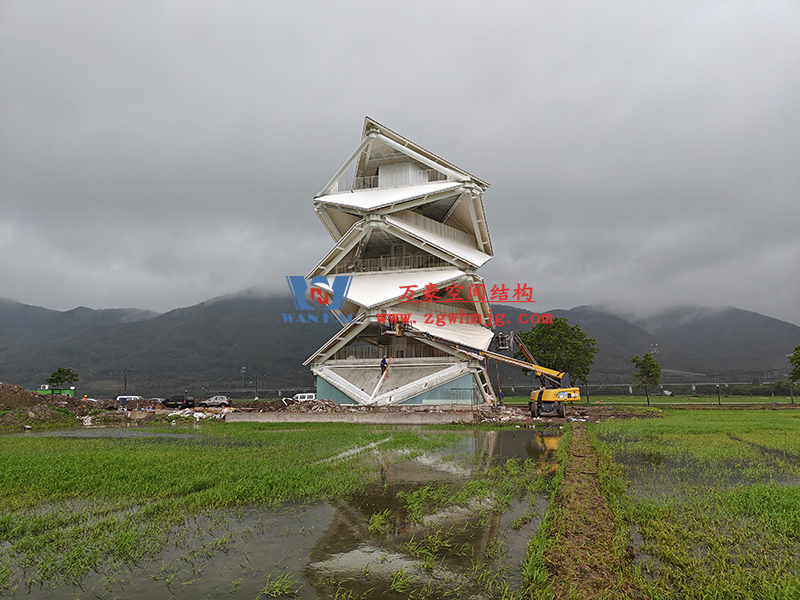 萬豪2023第8標-數(shù)智農(nóng)業(yè)產(chǎn)業(yè)園先行啟動區(qū)塊項目設計施工總承包-瞭望塔膜結構工程