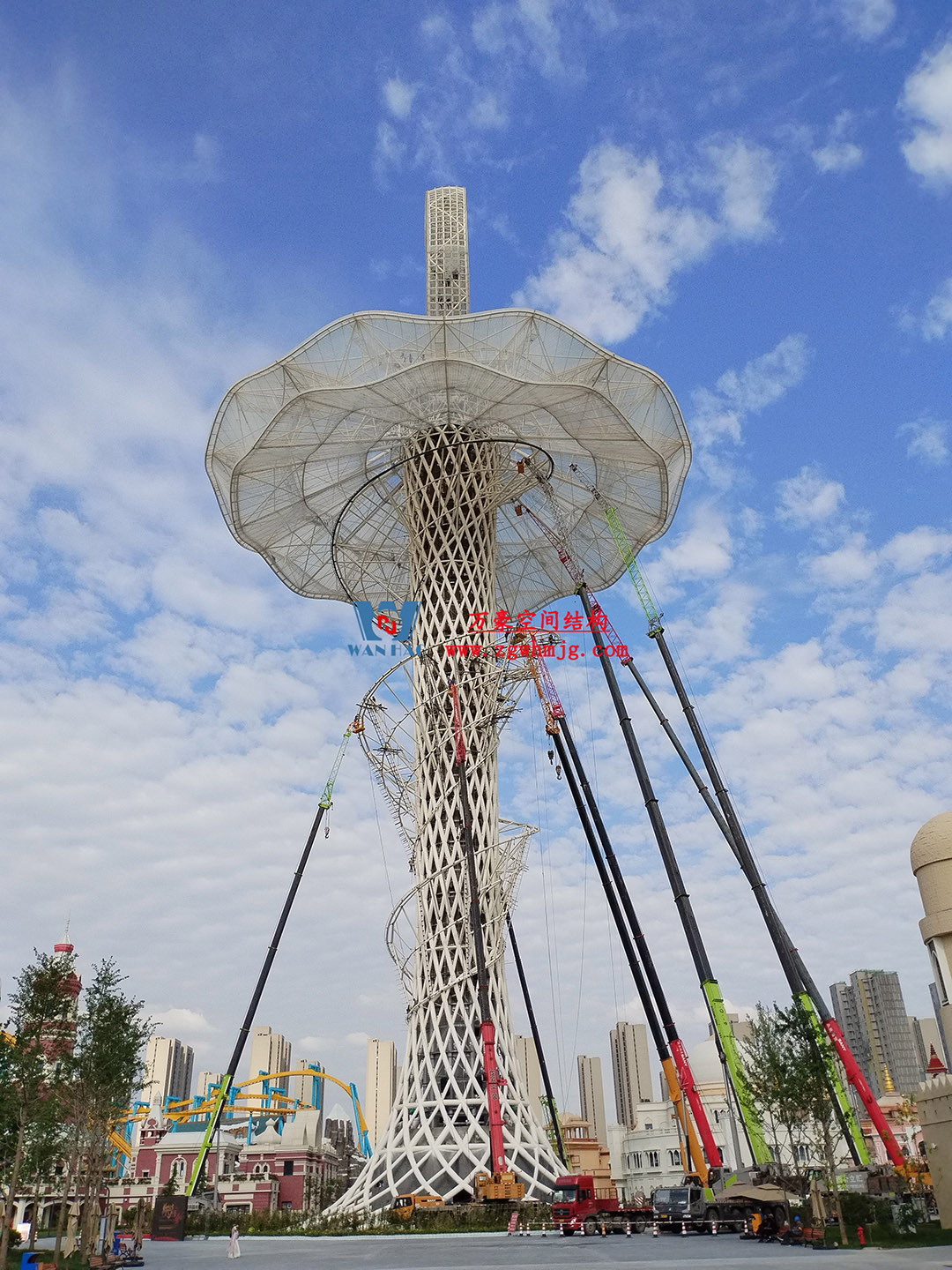 ETFE膜結(jié)構(gòu)地標塔—以愛之名，點亮絲路歡樂世界