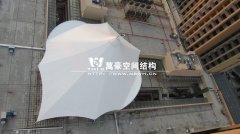 福建霞浦東方偉業(yè)廣場膜結構工程完工